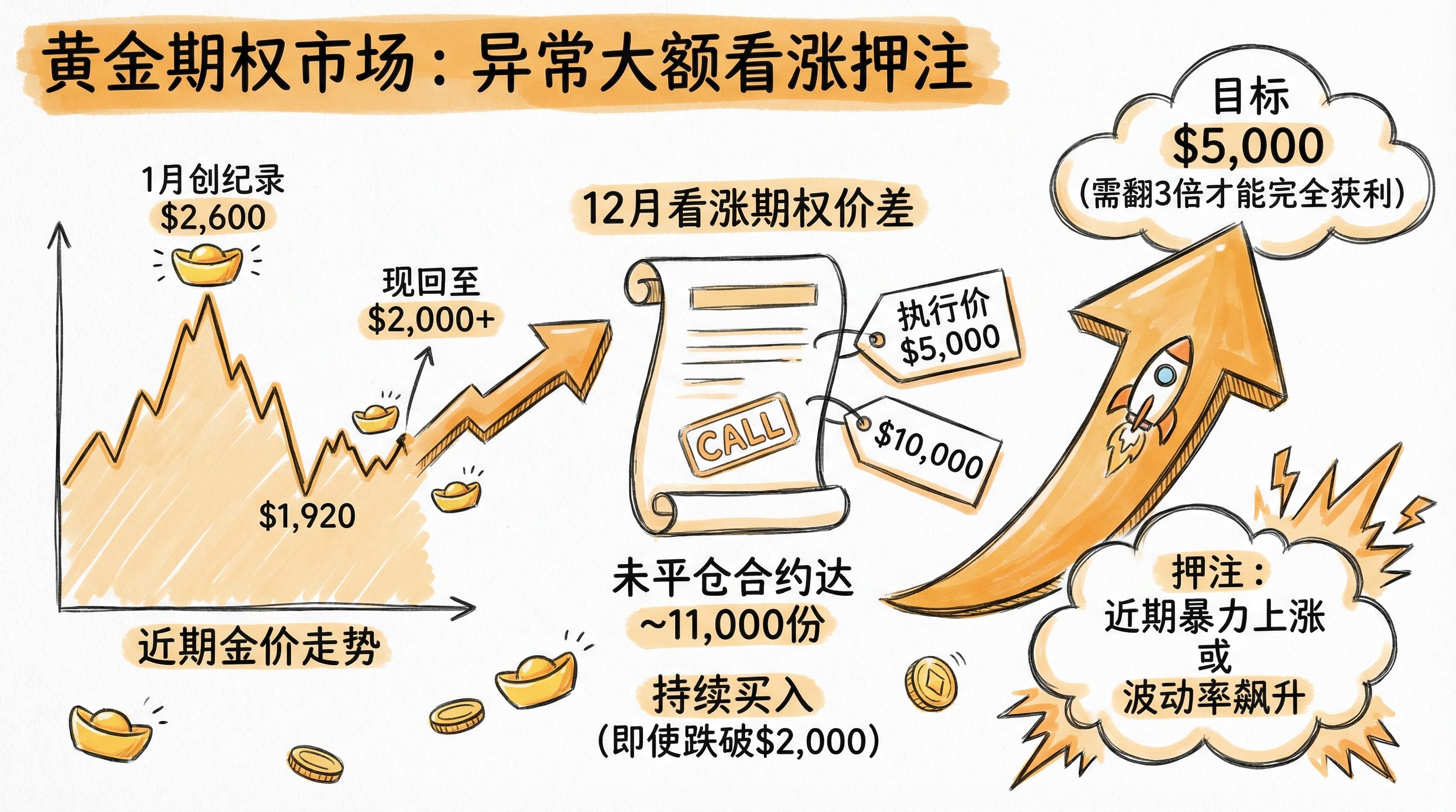 黄金期权异常交易摘要