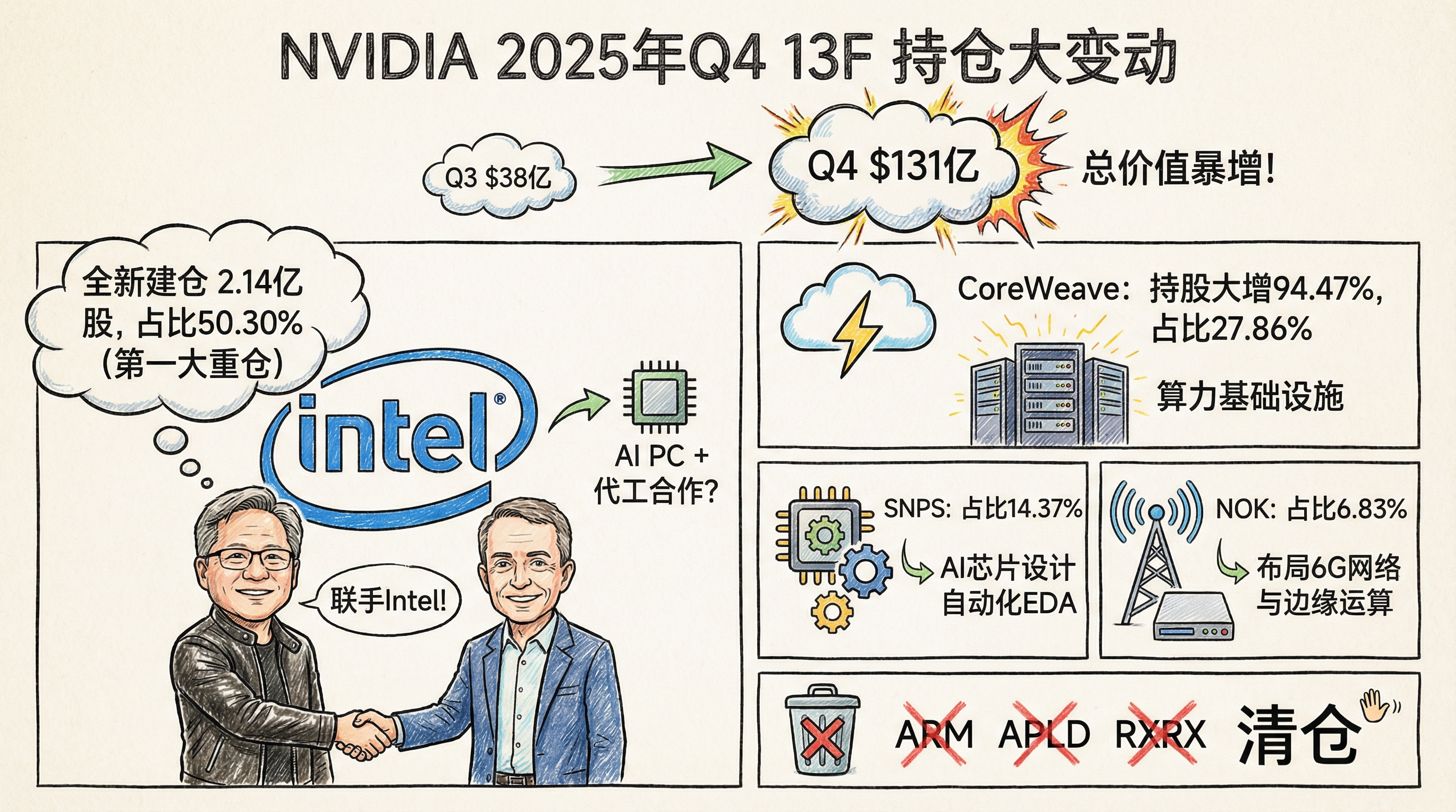 NVIDIA 13F 持仓变动摘要