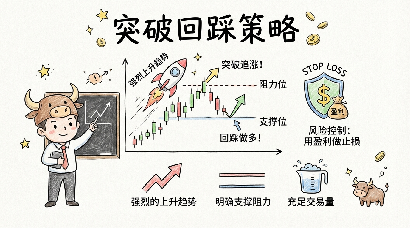 突破追涨与回踩做多的交易策略