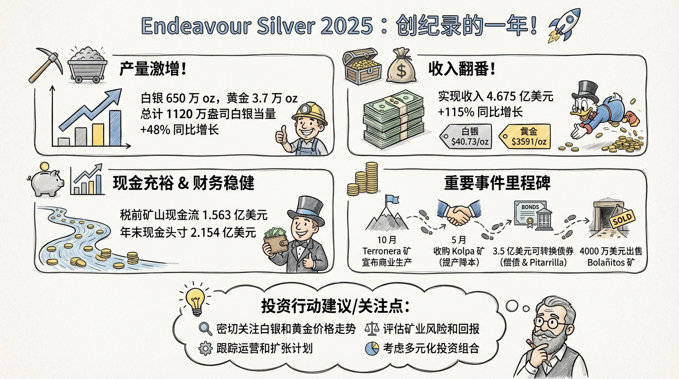 Endeavour Silver 创纪录的 4.67 亿美元收入激增分析