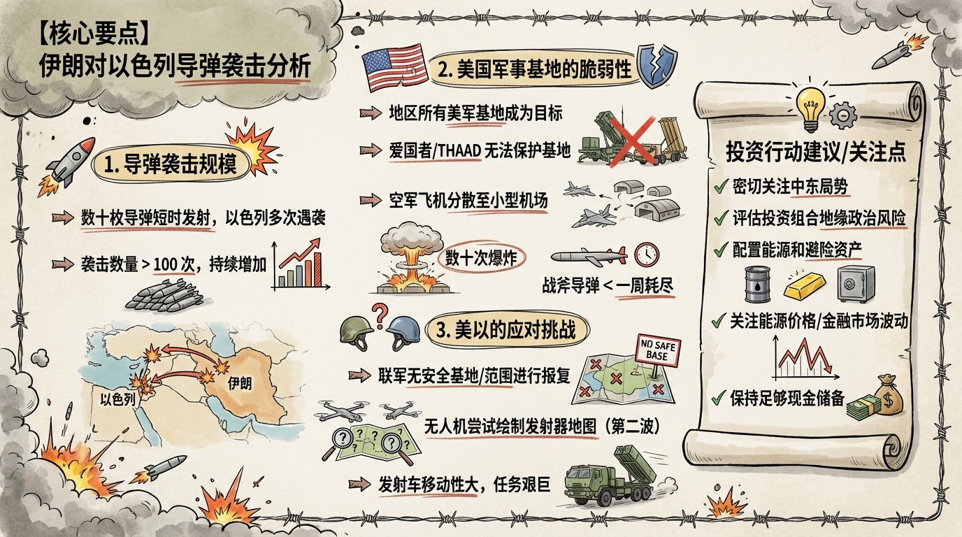 伊朗对以色列导弹袭击与美以军事部署分析