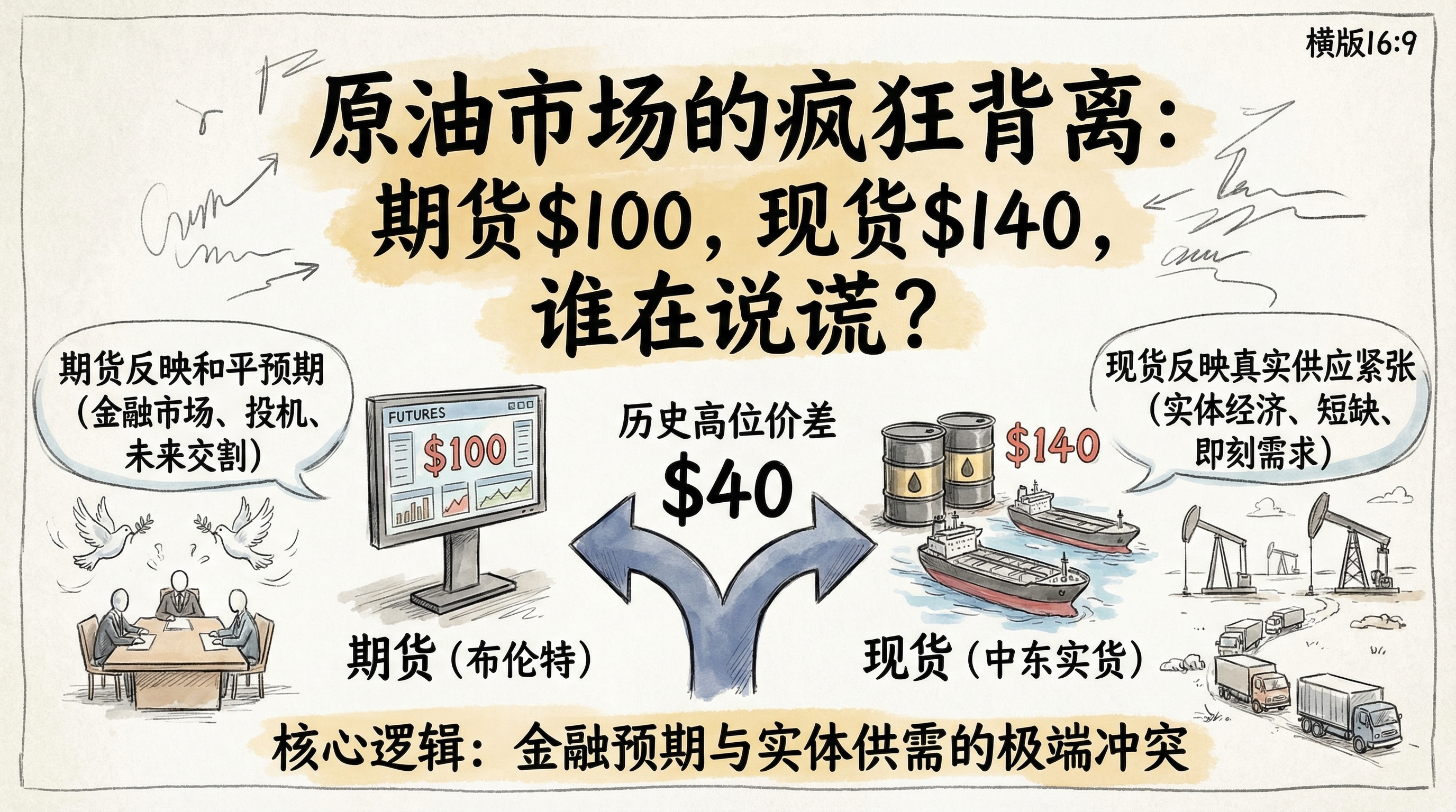 原油市场的疯狂背离