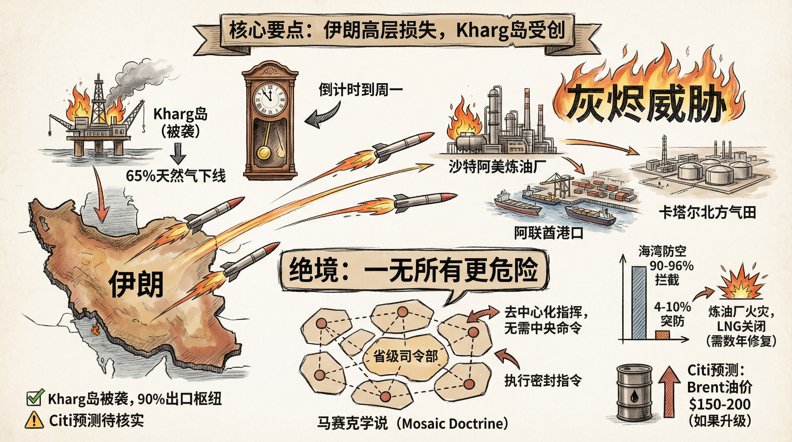 伊朗绝境威胁：将海湾化为灰烬