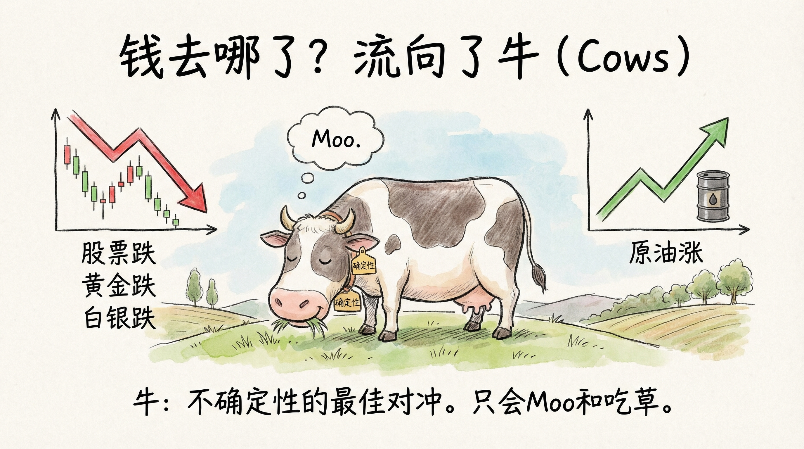 资金流向牛：不确定性下的最佳对冲