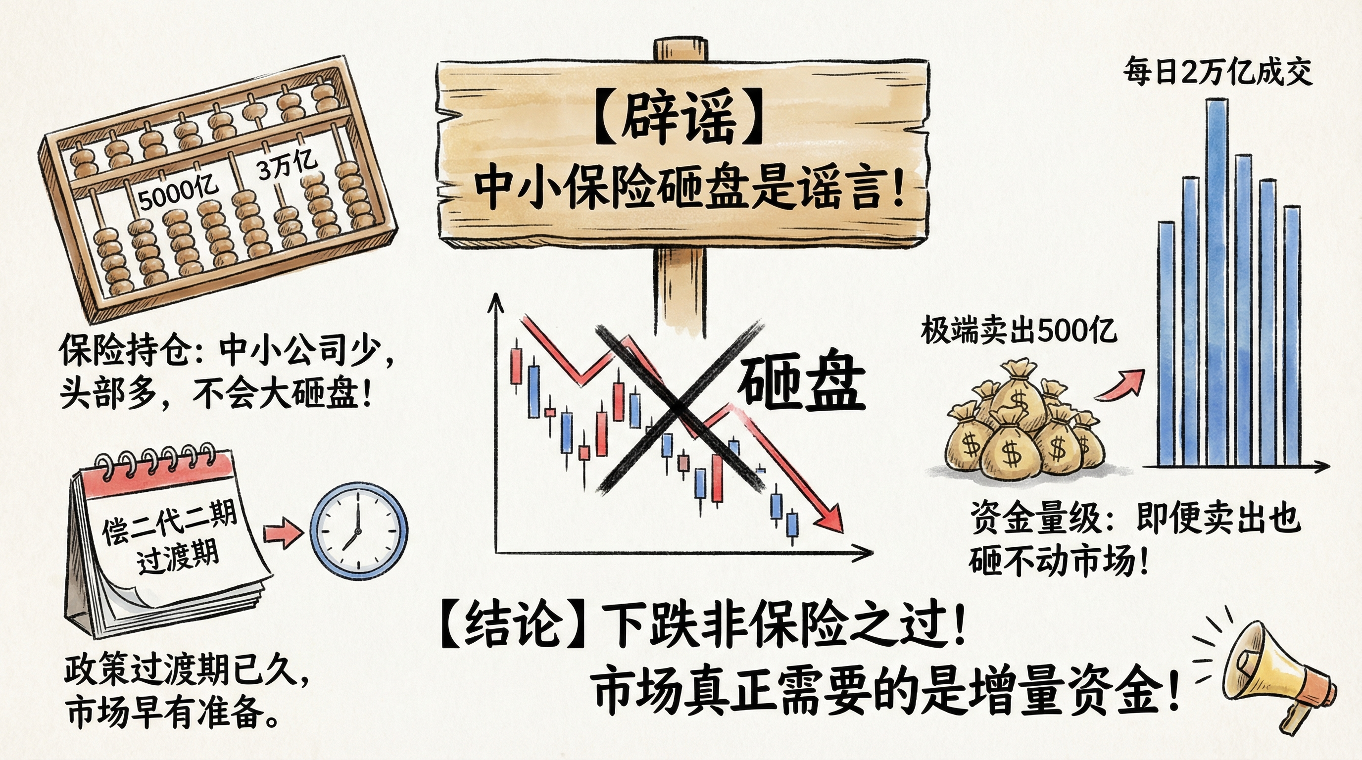 辟谣：下跌的锅不应扣在中小保险头上